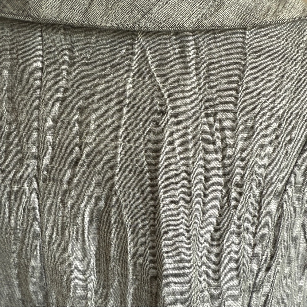Eileen Fisher Linen Crinkle Grey Women's Top Jacket Sz XL - Picture 10 of 11